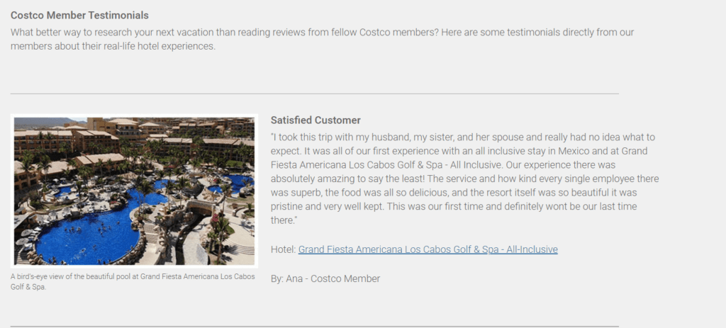 Costco Travel Public Review