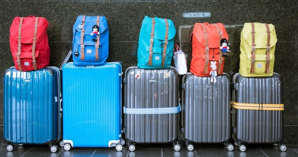 Smartly packed suitcase with travel essentials, avoiding extra baggage fees.